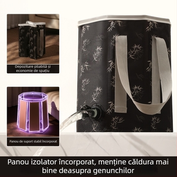 Cadă pliabilă pentru picioare, pentru uz casnic, adâncă până la gambe, baie cu aburi, bazin izolat