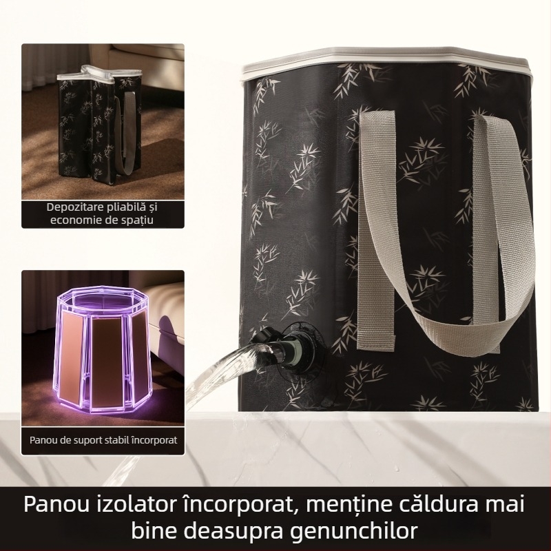 Cadă pliabilă pentru picioare, pentru uz casnic, adâncă până la gambe, baie cu aburi, bazin izolat