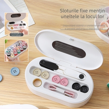 Cutie magnetică de cusut pentru uz casnic – kit de cusut de înaltă calitate, portabil, compact, set mini pentru cusut și reparații