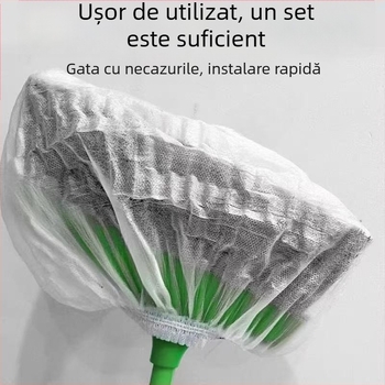Husă de unică folosință pentru mătură - protecție împotriva prafului, colectare de păr de pe podea, non-aderentă