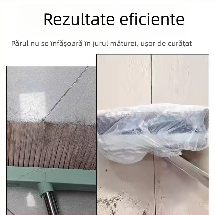 Husă de unică folosință pentru mătură - protecție împotriva prafului, colectare de păr de pe podea, non-aderentă