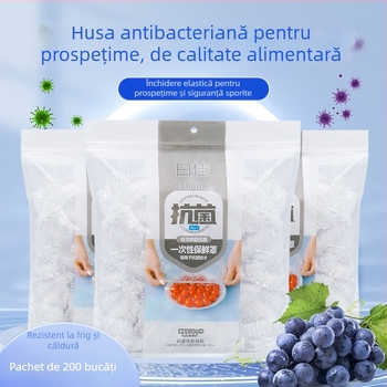 Acoperire de unică folosință pentru conservarea alimentelor în frigider – protecție împotriva mirosurilor și prafului pentru resturi