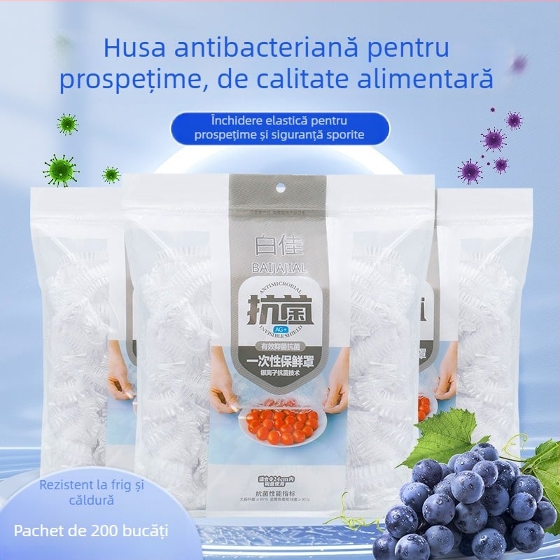 Acoperire de unică folosință pentru conservarea alimentelor în frigider – protecție împotriva mirosurilor și prafului pentru resturi