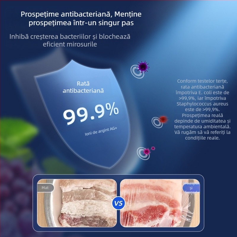 Acoperire de unică folosință pentru conservarea alimentelor în frigider – protecție împotriva mirosurilor și prafului pentru resturi