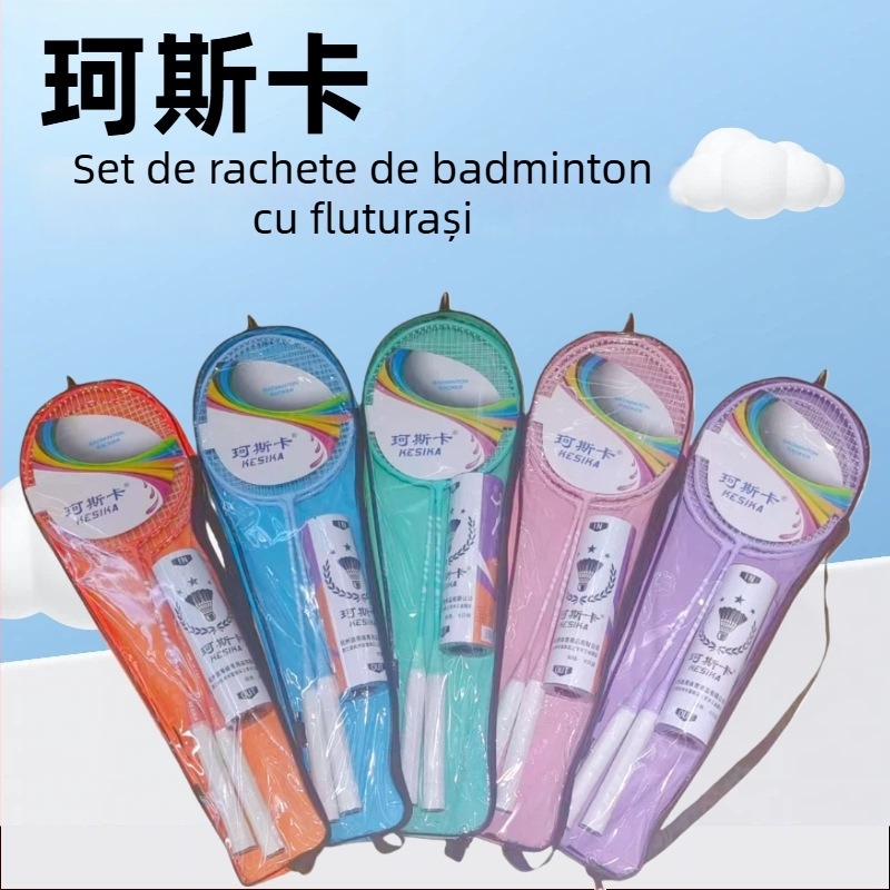 Cosca K310 rachetă de badminton – set de antrenament cu 2 rachete și 6 mingi