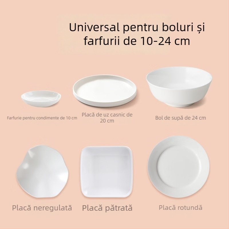 Capac de bol pentru frigider din plastic, o singură utilizare, mare, gros, calitate alimentară, colorat