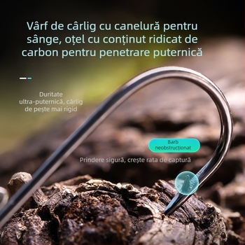 Cârlig cu cap de plumb pentru biban și pești prădători, cu năluci moi, 7 g, canelură întărită pentru prevenirea desprinderii