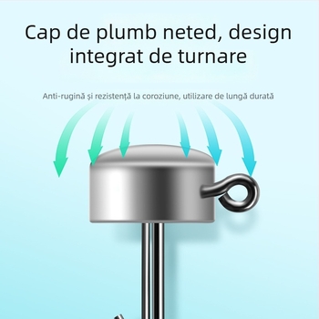 Cârlig cu cap de plumb pentru biban și pești prădători, cu năluci moi, 7 g, canelură întărită pentru prevenirea desprinderii