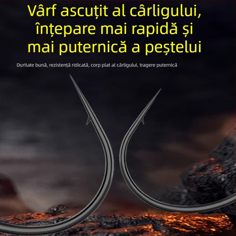 Rig Mud Loach Hook pentru pescuit cu momelă vie, cârlig ascuțit, set de linie cu cârlig invers pentru Mandarin fish și Bass