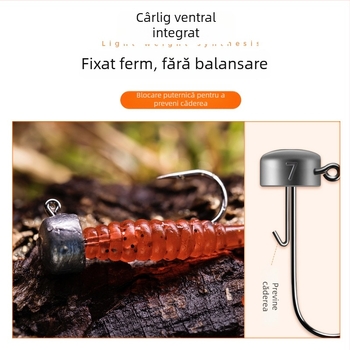 Jig cu cap Ned turnat din plumb, 7 g, pentru năluci moi