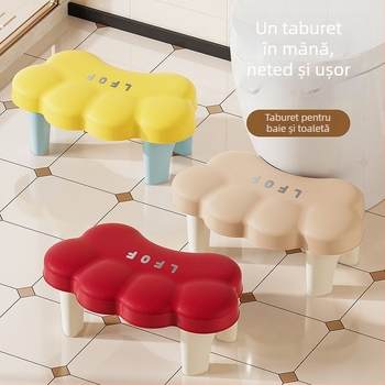 Noul taburet pentru picioare pentru baie și toaletă, din plastic antiderapant pentru copii, personalizabil