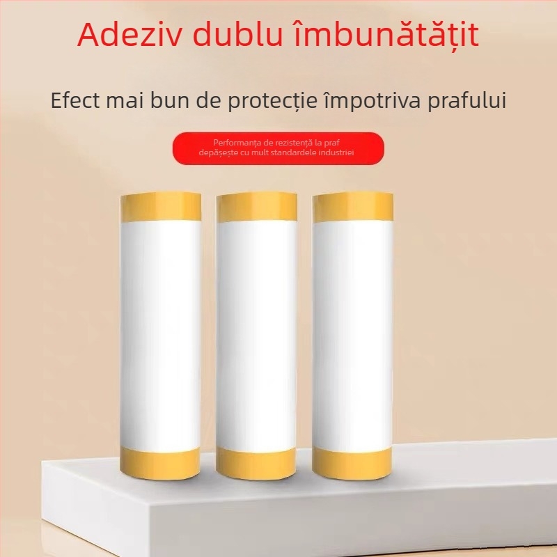 Film de protecție împotriva prafului, de unică folosință, cu mască din hârtie, pentru vopsire și decor cu diatomită