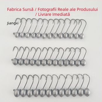 Root Hook pentru pescuit cu năluci, întărit de 4 ori, cu două cârlige, profil gros, gură arcuită, mărimea 1