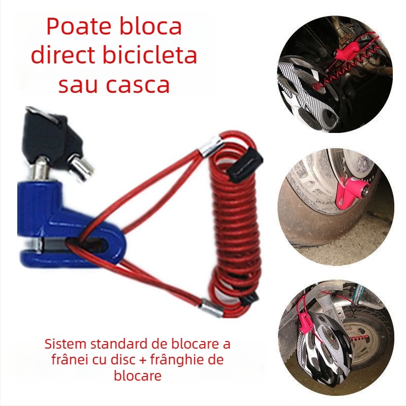 Lacăt pentru scuter electric Xiaomi și lacăt pentru vehicul Xilop – alarmă anti-furt, accesorii lacăt disc bicicletă