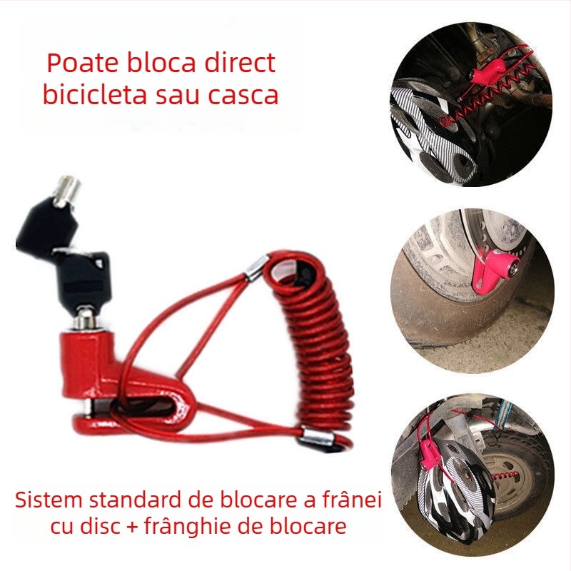 Lacăt pentru scuter electric Xiaomi și lacăt pentru vehicul Xilop – alarmă anti-furt, accesorii lacăt disc bicicletă