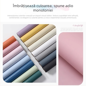 Autocolant de perete Macaron, culoare solidă, autoadeziv, impermeabil și rezistent la umezeală, decor modern minimalist pentru dormitor