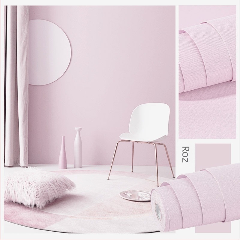 Autocolant de perete Macaron, culoare solidă, autoadeziv, impermeabil și rezistent la umezeală, decor modern minimalist pentru dormitor