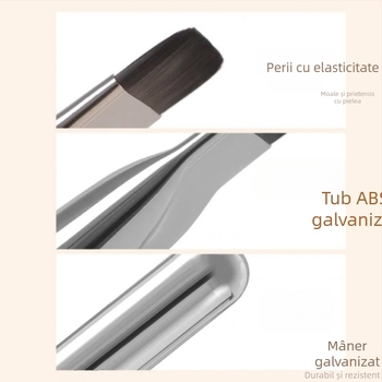 Wake – Perie plată ultra-subțire pentru fond de ten, perie pentru mască și corector, vârf plat, fără urme, nu absoarbe pudra, instrument de înfrumusețare