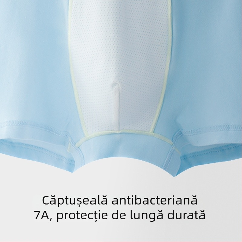 Chiloți boxeri pentru copii M Leyu, amestec bumbac-modal cu elastan, clasă A, pentru băieți 3–8 ani