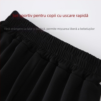 Set sportiv pentru copii vară, respirabil, uscare rapidă, baschet, pentru băieți și fete, 7-12 ani