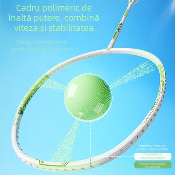 Set badminton SND – rachete din fibră de carbon pentru adulți și copii, profesionale și durabile, pentru simplu și dublu
