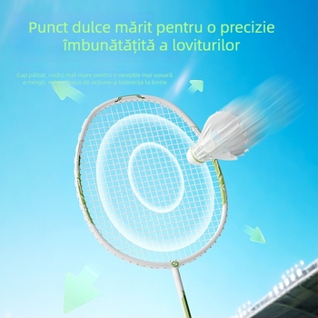 Set badminton SND – rachete din fibră de carbon pentru adulți și copii, profesionale și durabile, pentru simplu și dublu