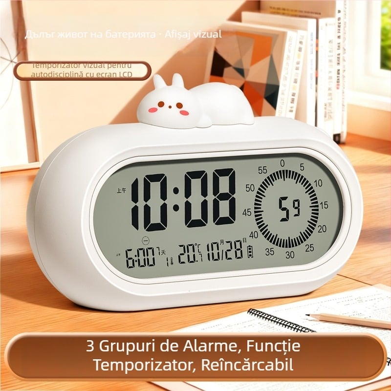Cronometru pentru copii de școală primară — timer de disciplină cu afișaj LED și alarmă