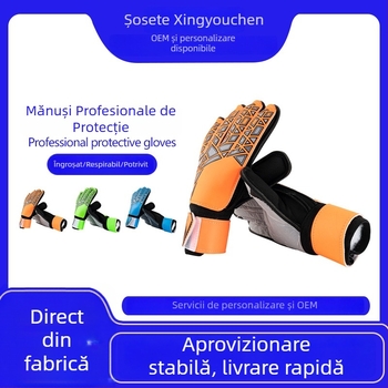 Mănuși de portar din latex, antiderapante, pentru fotbal, antrenament și meciuri amatoare
