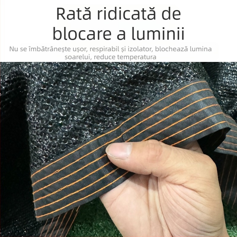 Canopă de umbrire pentru trambulină cu plasă neagră