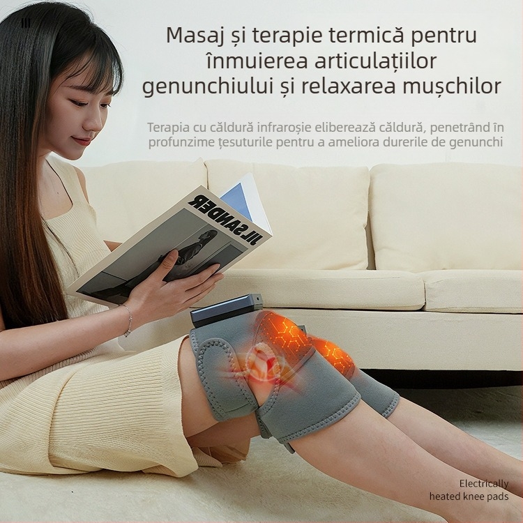Genunchiere încălzite cu masaj vibro și terapie termică