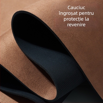 Covoraș de yoga din velur uni, cauciuc natural, anti-derapant, pentru uz casnic, cu amortizare și funcționare silențioasă