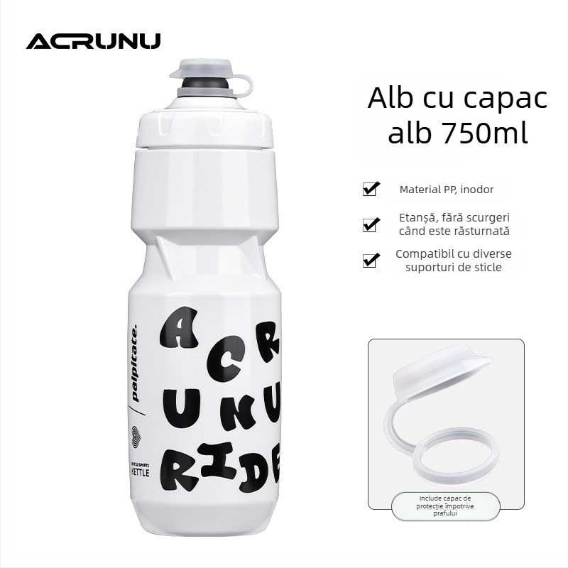 ACRUNU Sticlă de apă pentru ciclism, cu capacitate mare, portabilă, cu sistem de presare – MTB și road