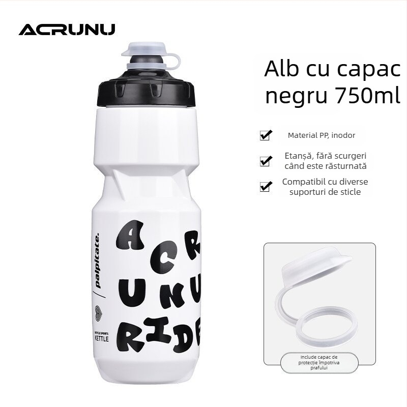 ACRUNU Sticlă de apă pentru ciclism, cu capacitate mare, portabilă, cu sistem de presare – MTB și road