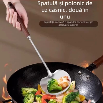 Spatulă mică din oțel inoxidabil, în formă de ciupercă, antiaderentă, rezistentă la temperaturi înalte, spatulă de bucătărie pentru uz casnic, calitate alimentară