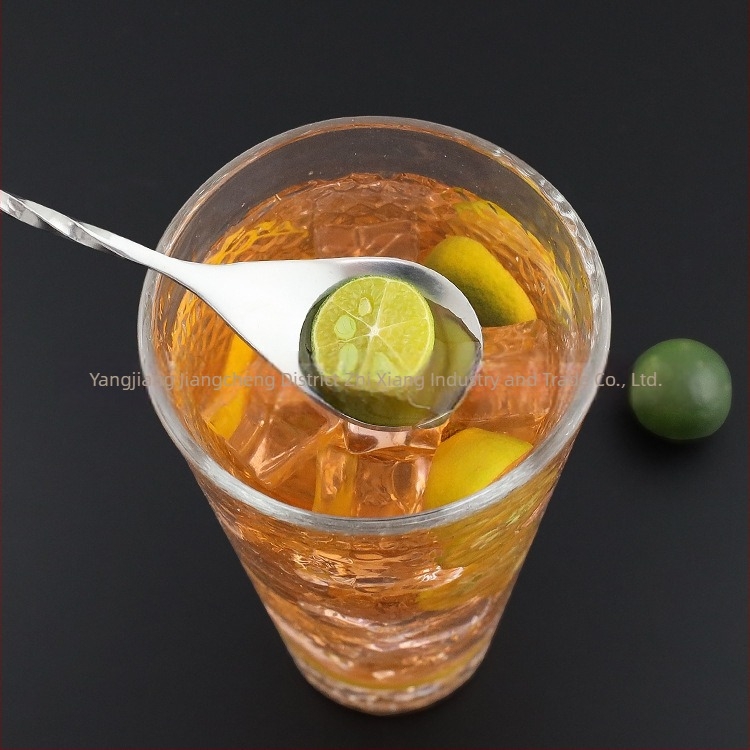 Lingură bar din oțel inoxidabil, mâner lung de 30 cm, pentru cocktailuri, cafea și ceai cu lapte