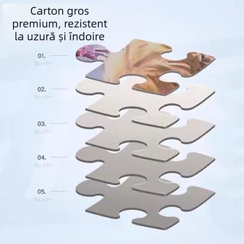 Puzzle de 1000 de piese cu temă hartă, pentru copii și adulți, dificultate mare, eliberare de stres, design în trend național