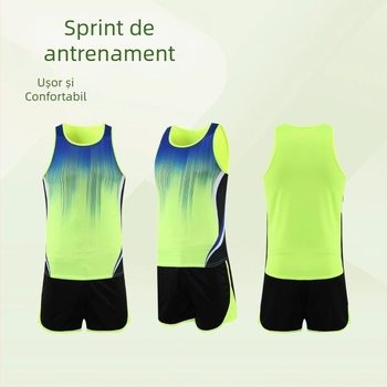 Set unisex de antrenament pentru atletism cu vestă pentru maraton și alergare în competiții