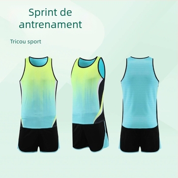 Set unisex de antrenament pentru atletism cu vestă pentru maraton și alergare în competiții