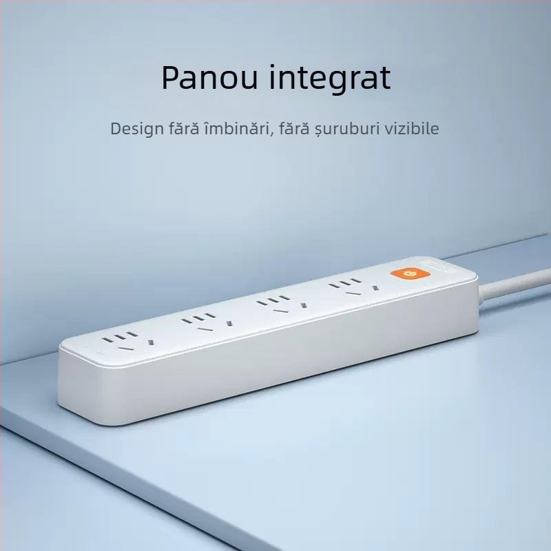 Nanfu Golden Eye prelungitor multiplu cu cablu lung pentru cămine studențești și casă, panou prize, prize sigure