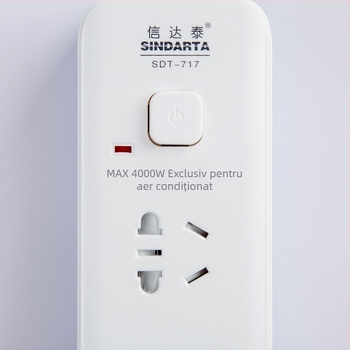 Prelungitor cu fir 16A, rezistent la foc, pentru electrocasnice mari