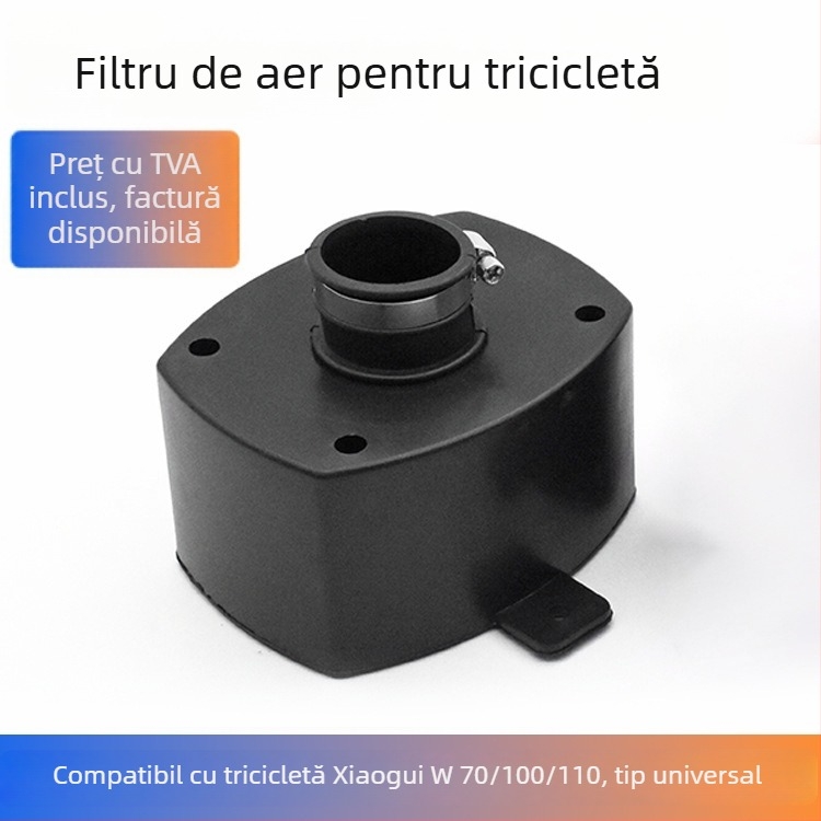 Element filtru de aer pentru triciclu, burete, filtru pătrat negru pentru Mojielong, Zongshen, Longxin, Futian 70/100/110