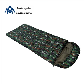 Sac de dormit Soarer, camuflaj tigru în dungă, impermeabil, gros și cald, stil tip plic