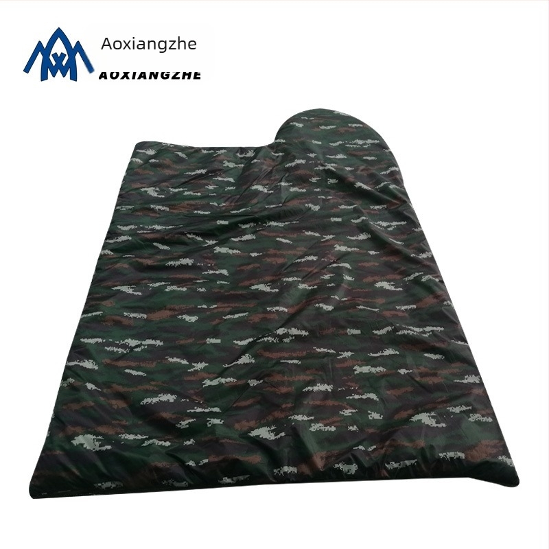 Sac de dormit Soarer, camuflaj tigru în dungă, impermeabil, gros și cald, stil tip plic