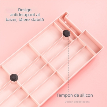 Deli tăietor de hârtie manual mic A4 – cap de tăiere dual, lamă dublă, pentru birou și școală