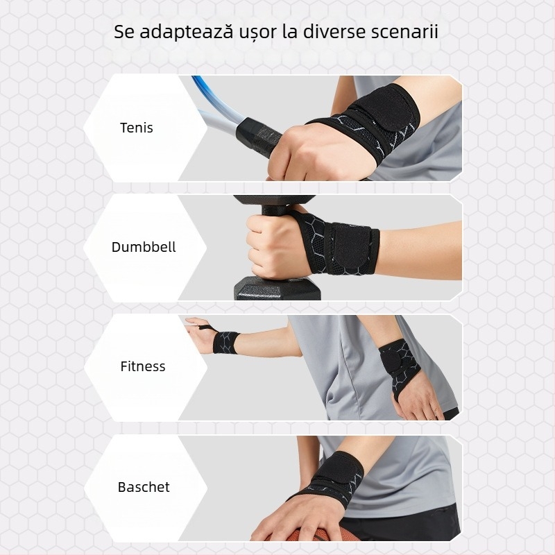 Protecție pentru încheietură sportivă cu teacă de tendon – baschet, tenis și badminton