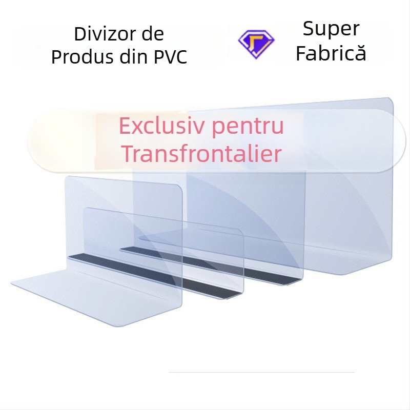 Divizoare magnetice transparente pentru rafturi, separare a încărcăturii în containere, organizare și clasificare a mărfurilor, atașare magnetică