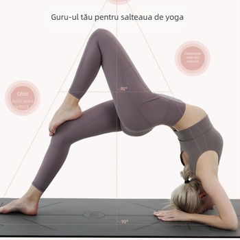 Tuhao covor yoga din PU cauciuc, antiderapant, covoraș de fitness profesional, îngroșat și lărgit, izolație fonică pentru uz casnic