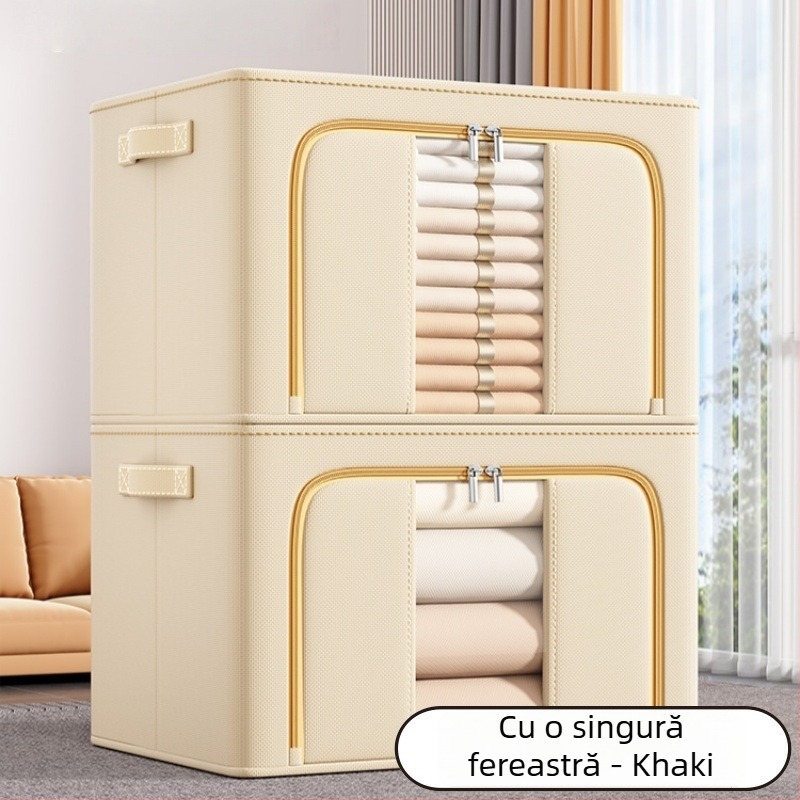 Cutie de depozitare pentru haine din Oxford, organizator textil, coș pliabil pentru garderobă, utilizare în dormitor sau acasă