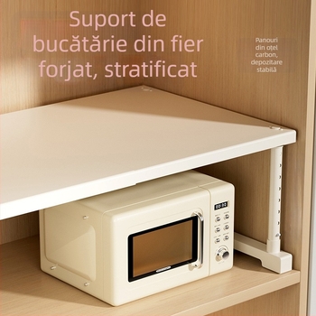 Raft extensibil de depozitare pentru bucătărie: organizator cu mai multe niveluri pentru sub chiuvetă și pentru electrocasnicele de pe blat