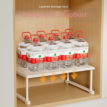 Raft extensibil de depozitare pentru bucătărie: organizator cu mai multe niveluri pentru sub chiuvetă și pentru electrocasnicele de pe blat